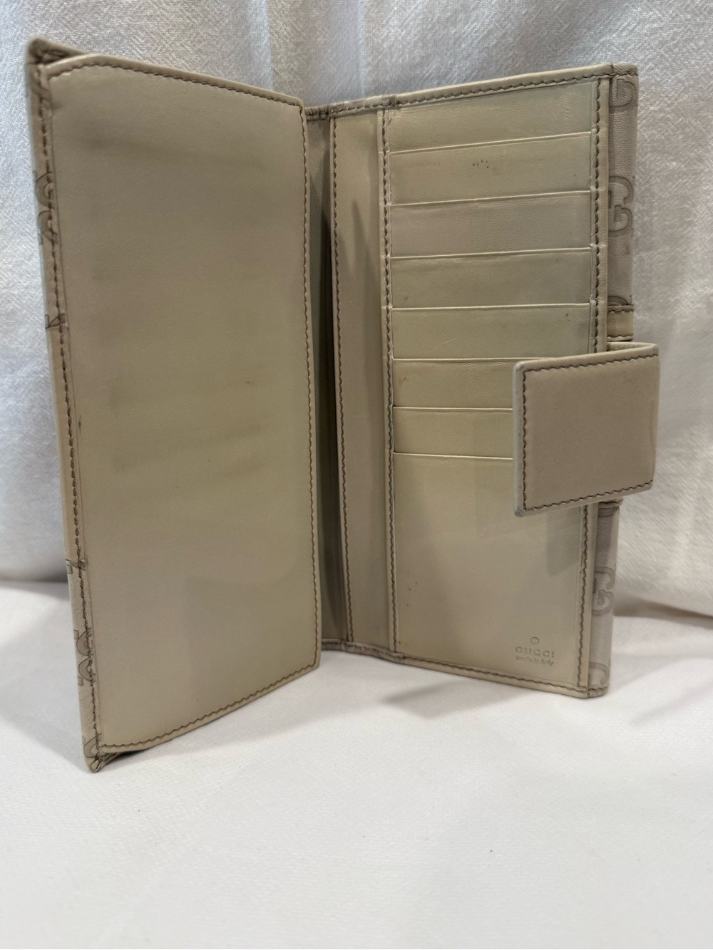 Authentic Vintage Gucci Guccissima Leather and Suede Continental Long Wallet - Picture 11 of 13